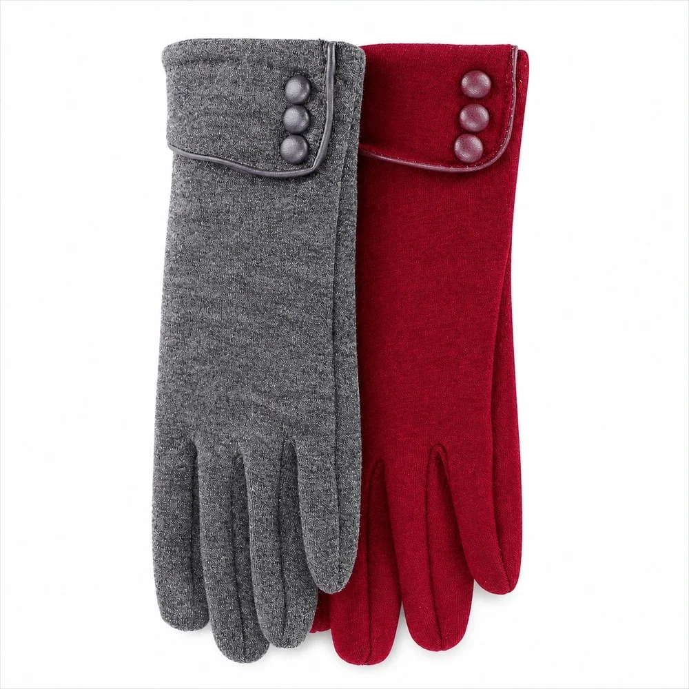 MSRP $22 Patelai 2 Pairs Womens Warm Fleece Lined Gloves Winter Touchscreen